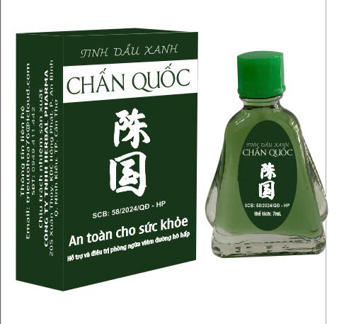 DUNG DỊCH XOA BÓP NGOÀI DA TINH DẦU XANH CHẤN QUỐC